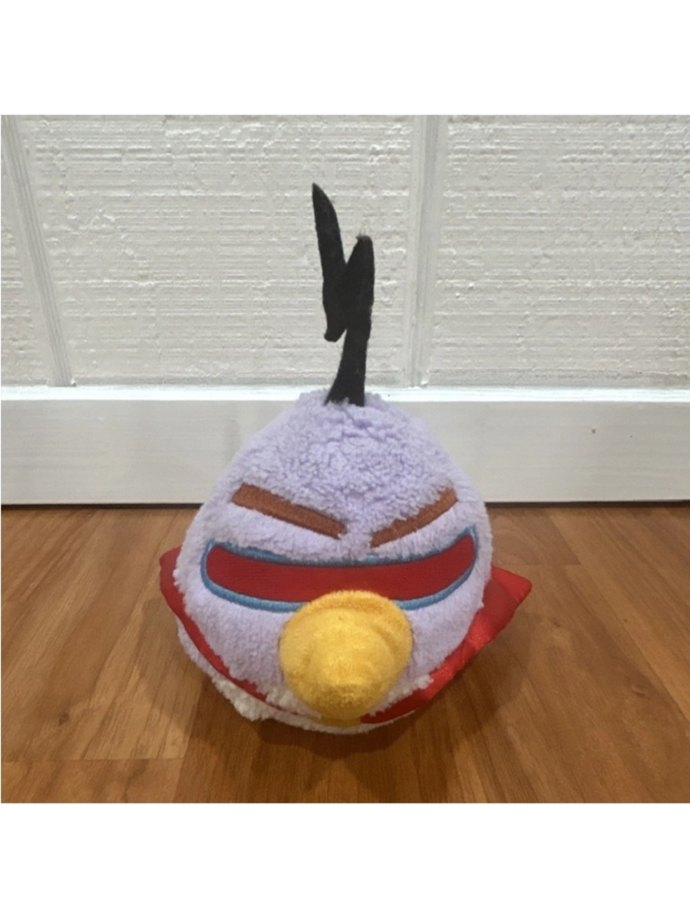Purple Plush Bird Toy with Yellow Beak - Soft Pet Toy